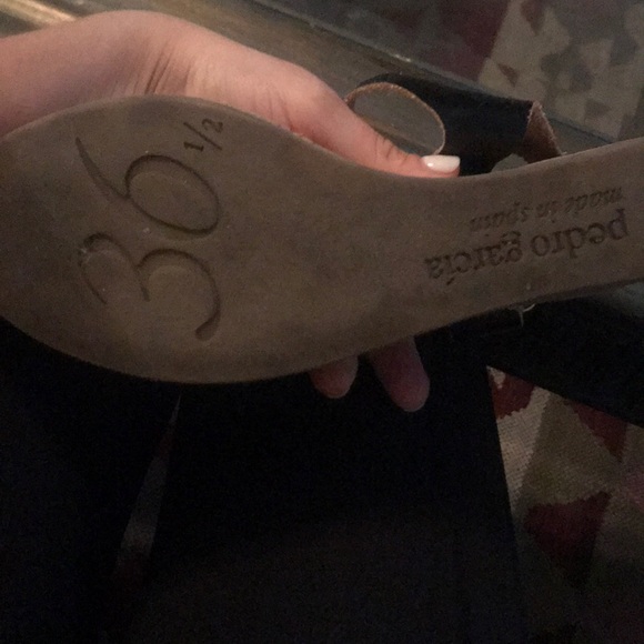 Black Pedro Garcia Wedges size 36.5/6.5 - Picture 9 of 10